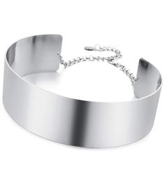 CHOKER COLLAR CUFF NECKLACE (gold,silver) – MIANIK Silver Chic Choker With Adjustable Chain, Chic Silver Choker With Adjustable Chain, Elegant Stainless Steel Choker, Trendy Silver Choker For Formal Occasions, Trendy Silver Formal Choker, Chic Silver Clavicle Chain Choker, Chic Silver Choker With Clavicle Chain, Modern Silver Choker With Adjustable Chain, Collar Necklace Choker