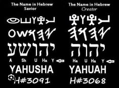 some type of writing that is black and white with the names in hebrew on it