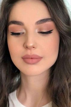 No Make Up Make Up Look, Teknik Makeup, Classy Makeup, Soft Makeup Looks, Casual Makeup, Simple Makeup Looks, Simple Eye Makeup, Nude Makeup, Makeup Looks Tutorial