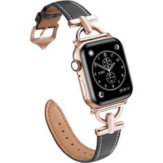 Fits All Apple Watch Series 8/7/6/5/4/3/2/1/Se. The Band Is Made Of Top-Quality Leather And Craftsmanship. Non-Slip, Durable, Comfortable, Breathable, No Odor, Suitable For A Variety Of Occasions. The Part Of The Connection Between The Watch And The Strap. D-Shaped Buckle Design, The Connector Is Processed Through Special Craft, Slide Into The Watch Nicely, Easy To Install Or Remove, And It Is Very Sturdy. Thanks For Taking A Look! Trendy Black Apple Watch Band, Trendy Black Rectangular Apple Watch Band, Trendy Black Apple Watch Band With Bracelet Strap, Trendy Black Leather Strap Apple Watch Band, Trendy Black Bracelet Strap Apple Watch Band, Modern Black Watch Bands As Fashion Accessory, Black Apple Watch Band With Bracelet Strap, Black Apple Watch Band Fashion Accessory, Black Bracelet Strap Apple Watch Band