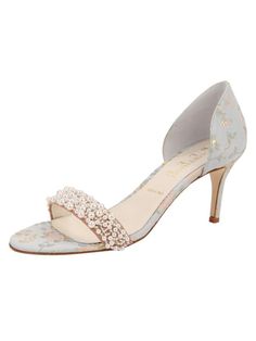 Something Bleu Women’s Cappy d'Orsay Sandal in Blu Romance Elegant Pearl-embellished Wedding Shoes For Evening, Elegant Embellished Wedding Shoes For Summer, Elegant Embellished Wedding Sandals, Elegant Embellished Sandals For Wedding, Elegant Wedding Sandals, Elegant Summer Wedding Shoes For Gala, Elegant Embellished Wedding Guest Shoes, Elegant Embellished Shoes For Wedding Guests, Elegant Embellished Wedding Shoes For Guests