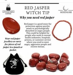 Red Jasper Stone, Herbal Magic, Crystal Healing Stones, Crystal Magic, March 4, Witchy Things