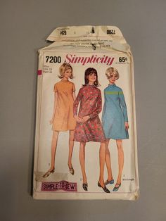 an old sewing pattern from the 1970's