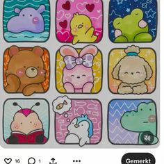 the stickers have different pictures of animals on them, and one is saying i love you