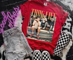 Red comfort colors thug life Golden Girls Graphic Tee - Mavictoria Designs Hot Press Express Girls Graphic Tee, Thug Life, Golden Girls, Holiday Collection, Comfort Colors, Graphic Tee, Graphic Tees, Red, Color