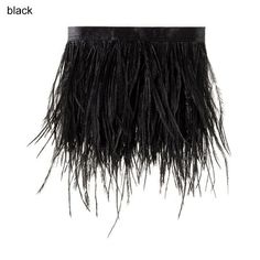 Size:8-10 CM Suitable for:Crafts/Wedding Dress/DIY/Carnival/Stage/Clothing Decorative Qty: 1 Meter Material: Ostrich Feather Type:Decorative Feather RibbonBespoke feather fringes Fur trims are usually used for home decorations, craft projects and edging of apparel and fashion accessories; but in truth, you can use this for anything where your imagination leads you! Packaging includes: 1 Meter Ostrich Feathers Color: Black. Latin Wedding, Craft Feathers, Ostrich Feather Trim, Diy Wedding Dress, Ribbon Decorations, Feather Trim, Ostrich Feather, Dance Skirt, Stage Costume