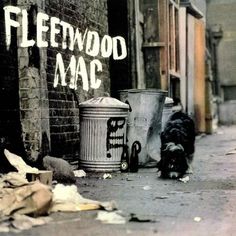 the cover art for fleetwood mac's album, featuring trash cans and garbage cans