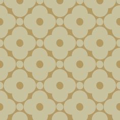 a beige and white wallpaper with circles on it