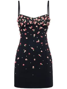 Find BLUMARINE Embroidered Cady Mini Dress on Editorialist. Adjustable spaghetti straps. Side zip closure. All over embellishment placement may vary. Lined. Model is wearing a size40 Fancy Cocktail Dress, Couture Mini Dress, Embroidered White Dress, Chloe 2024, Embellished Dresses, Blumarine Dress, Lv Dress, Flower Mini Dress, Country Vibes