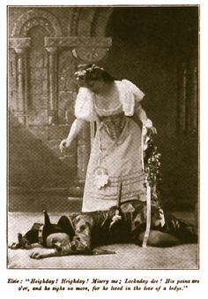 a black and white photo of a woman standing over another person laying on the ground