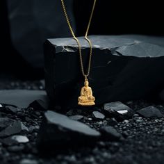 Find peace and enlightenment with our gold Buddha pendant, exquisitely crafted in the USA. Symbolizing serenity, wisdom, and spiritual awakening, each piece is a sanctuary of calm and reflection. PENDANT INFORMATIONThis pendant is made of real, solid gold.• Made in USA• Material: 14k or 18k solid gold• Finish: polished• Height: 1.28" (32,5 mm) | *includes the small circle, bail dimensions not included• Width: 0.8" (20,5 mm)• Pendant weight: approx. 6 grams (14k)• Bail: fits up to 4 mm chains• So Spiritual Large Pendant Jewelry For Meditation, Spiritual Gold Jewelry For Meditation, Spiritual Hallmarked Necklaces, Yellow Gold Spiritual Necklace With Si Clarity, Yellow Gold Spiritual Necklaces For Meditation, Spiritual Yellow Gold Necklaces For Meditation, Spiritual Yellow Gold Necklace For Meditation, Spiritual Yellow Gold Jewelry For Meditation, 14k Gold Spiritual Necklaces For Meditation