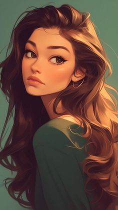 #Illustration #Artwork #Girls Cartoon Characters Digital Art, Digital Portrait Art Beautiful, Digital Art Woman, Digital Art Face, Sketch Portrait, Face Illustration, Digital Portrait Art, Digital Painting Tutorials, Photoshop Art