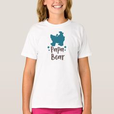 Cute, fun and adorable design with papa bear, bear cub, stars and text 'Papa bear'. Modern and trendy gift, perfect for the bear lover in your life. Bear Cub Cute, Mamma Bear, Bear Bear, Bear Cub, Papa Bear, Little Bear, Bear Cubs, Bear T Shirt, Cute Bear