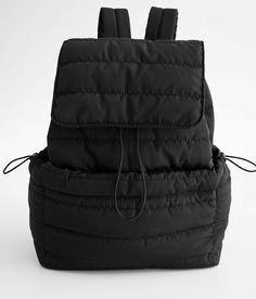 Street Level Active Puffer Backpack - Black , Women's Black Lined backpack Foldover snap and cinch tie closure Interior pouch pocket Adjustable shoulder straps Dimensions: 11(L) x 5(W) x 13(H). 100% Polyester. Do not wash. Do not bleach. Do not dry. Do not iron. Do not dry clean. Apparel & Accessories Cheap Urban Shoulder Bag For School, Affordable Red Sports Backpack, Trendy Cheap Backpack With Multiple Compartments, Cheap Sports Backpack, Cheap Reversible Shoulder Bag For School, Cheap Travel Backpack With Drawstring, Cheap Trendy Adidas Bags, University Backpack Amazon, Nike Bage Backpack