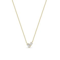 Clean Gold Jewelry, Diamonds Necklace, Zoe Chicco, Cable Chain Necklace, Real Jewelry, Emerald Cut Diamond, Jewellery Ideas, Classy Jewelry, Mom Necklace