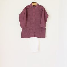 Give your little one something to smile about with a 2-piece outfit that's nothing but comfortable, no matter the occasion. Each set is handmade from lightweight breathable cotton and finished with the attention to detail you only get from artisan crafting. Just what you want to hear when it's all about making them smile.  -Authentic kurta design is comfortable, lightweight, and looks the part in any setting -Comes in a choice of 3 colors -- which one will you treat yourself to first? -Sized fro Red Matching Cotton Sets, Matching Cotton Long Sleeve Sets, Matching Long Sleeve Playwear Sets, Spring Cotton Sets With Long Sleeve, Red Cotton Matching Set, Spring Cotton Long Sleeve Sets, Casual Pink Cotton Pant Set, Spring Long Sleeve Cotton Sets, Casual Cotton Kurta For Loungewear