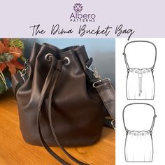 an image of a handbag on a table with the text, the vienna bucket bag