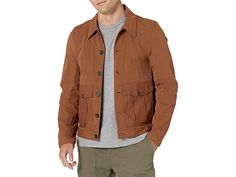 Billy Reid Lightweight Combo Cord Shirt Jacket - Men's Jacket : Rust : 71% Cotton, 29% Polyamide Italy Dry Clean Only Lightweight trucker style jacket with tonal bedford cord pocket and forearm details Double bellow hand pockets with buttoned flap Horn buttons Casual Brown Shacket With Patch Pockets, Casual Brown Shacket With Pockets, Utility Style Unstructured Denim Jacket With Pockets, Spring Unstructured Utility Jacket With Buttoned Pockets, Spring Collared Shacket With Multiple Pockets, Brown Utility Jacket With Relaxed Fit, Unstructured Collared Outerwear With Pockets, Spring Utility Jacket With Lapel Collar And Flap Pockets, Unstructured Fall Utility Jacket With Button Closure