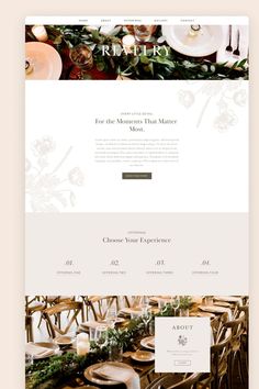 the wedding website is clean and ready to be used as a template for an event