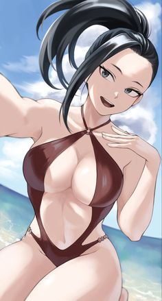 Anime: My Hero Academia #anime #manga #art #artwork #fanart #animeart #animegirl Mha Momo Yaoyorozu, Mha Momo, Cartoon Girls, Anime People, Cool Anime Pictures