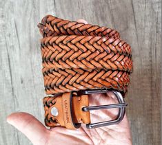 Braided tan leather belt Handcrafted vegetabled Leather Belts men and women gift ideas Elegant tan belts Hand weaving leather accessories #elegantanduseful #handcraftedbelts #handbraided #mensgift #beltforman #groomsmangift #tanbraidbelt #womanbelt #tanbelt #beltforwoman #fathersdaygift #christmasgift Adjustable Woven Leather Belt, Handmade Leather Belt Buckles In Brown, Handmade Brown Leather Belt Buckles, Brown Woven Leather Belt, Handmade Leather Belts For Everyday Use, Handmade Brown Belt For Everyday Use, Handmade Brown Belts, Women Gift Ideas, Belts Men