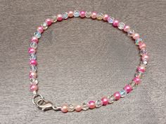 Handmade beaded bracelets with lobster clasp. Bracelets can be customized to fit your style. Contact me for bulk pricing. Pink Beaded Bracelets With Lobster Clasp, Multicolor Charm Bracelet With Round Beads, Gift Beaded Bracelets With Lobster Clasp, Handmade Beaded Bracelets, Bracelets Handmade Beaded, Lobster Clasp, Your Style, Jewelry Bracelets, Multi Color