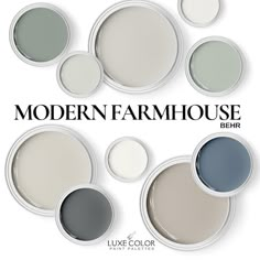 the color scheme for modern farmhouse house behr