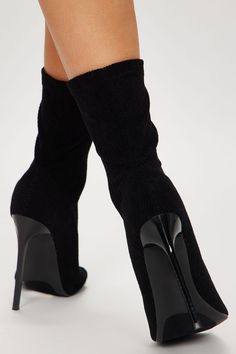 Available In Black And Pink. Booties Square Toe Peep Toe Zipper Detail Corduroy 5" Ultra High Heel Imported | Sammi Booties in Black size 10 by Fashion Nova Pink Booties, Woman Back, Jeans Jumpsuit, Black And Pink, Zipper Detail, Black Booties, Matching Dresses, High Heel, Black Fashion