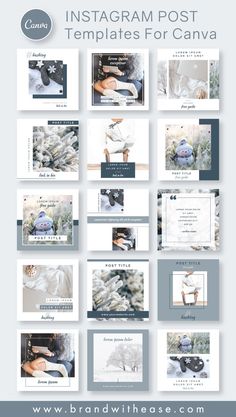 the instagram post templates for canvas