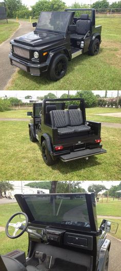 an image of a black jeep with its doors open