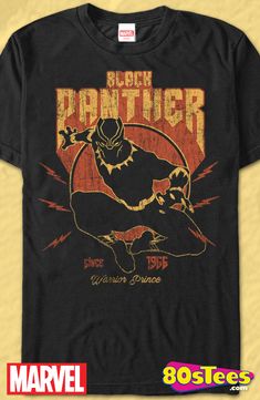 Warrior Prince Black Panther Geeks:  Every day can be special wearing this cool men's style design with great art and illustration. Marvel Shopping, Black Superhero T-shirt For Fan Conventions, Black Pop Culture T-shirt For Comic-con, Pantera Shirt, Black Superhero Fan Merchandise T-shirt, Tan Accessories, Black Panther T Shirt, Panther Shirts, Marvel Fashion