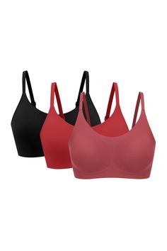 This bundle includes three Barely Zero Spaghetti Strap Wireless Bras.From the moment you put it on, the Barely Zero Spaghetti Strap Wireless Bra adapts to your body for a close, custom fit and continues to adapt through all of life's natural changes. This year's release refreshes the previous year's design with new color options - and as always, Your Size Is The Size! Details Materials & Care Shipping & Returns • Comfortably fits a wide range of bra sizes - the ultimate bra for nursing, fluctuat High Stretch Seamless Nylon Bra, High Stretch Nylon Seamless Bra, Seamless High-stretch Nylon Bra, Seamless Nylon Sports Bra, Weight Fluctuation, Dd Cup, Tights Outfit, Wireless Bra, Bra Straps