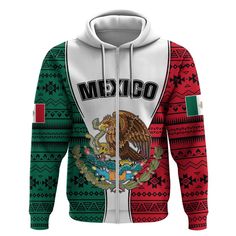 Customized Mexico 3D Hoodie, Personlised Mexico Coat Of Arms With Mexican Aztec Pattern Ts06 All Over Printed 3D Hoodie, Aztec Hoodie, Mexico Shirt With soft fabric and minimalist design, each Hoodie is designed to bring comfort and warmth to the wearer. Our hoodie is not only a fashion item, but also a statement of personalization and style. With a variety of colors and styles, you can easily find a Hoodie that suits your own style. From iconic cultural icons to exquisite graphics, each Hoodie is an iconic work of art. Product details: - Material: 100% premium polyester fabric - Slightly thinner brushed layer inside - All-over printed design with dropped shoulders and front pocket - Self-made fabric belt and drawstring - Suitable design for both men and women - Safe for machine washing an Mexican Aztec, Aztec Hoodie, Mexico Shirt, Mexico Shirts, National Emblem, Men's Sweatshirts, 3d Hoodie, Hoodie Coat, Aztec Pattern