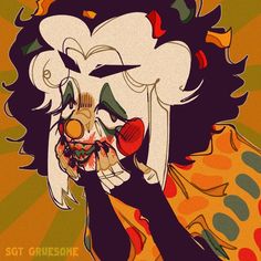 Clown Oc Art Inspiration, Clown Oc Design, Clown Horror Art, Pastel Clown Art, Silly Clown Drawing, Clown Oc Art Male, Clown Clothes Drawing