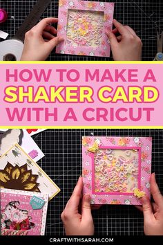 how to make a shaker card with a cricut - craftwithran com