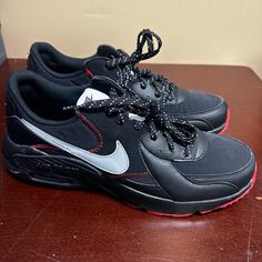 Nike Mens Black Air Max Excee Dm0832-001 Lightweight Sneaker Shoes Size Us 10.5 Brand: Nike Department: Men Size: 10.5 Color: Black Type: Athletic Style: Sneaker Style Code: Dm0832-001 Pattern: Solid Theme: Sports Shoe Shaft Style: Low Top Closure: Lace Up Features: Comfort, Lightweight, Adjustable Occasion: Activewear Seasons: All Season Condition: New Without Box I Offer Discounts For All Return Customers. - Jvs Black Nike Air Max Breathable Training Shoes, Nike Air Max Excee Black, Black Low-top Nike Air Max With Synthetic Material, Black Nike Air Max With Breathable Synthetic Material, Air Max Excee, Black Fade-resistant Synthetic Nike Air Max, Lightweight Sneakers, Athletic Fashion, Black Nikes