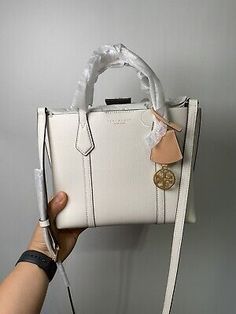 Great shopping ideas for Tory Burch Small Perry Triple-Compartment Tote Bag New Ivory 81928, Womens Bags Handbags High-end Cream Travel Bag, High-end White Shoulder Bag For Travel, High-end White Satchel With Top Carry Handle, High-end Cream Satchel Shoulder Bag, High-end Cream Top Handle Bag, High-end White Satchel For Shopping, High-end White Handheld Shoulder Bag, High-end White Bag With Top Carry Handle, High-end White Shoulder Bag With Double Handle