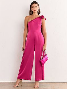 Summer Bottoms, Satin Jumpsuit, Jacket Brands, New Arrival Dress, Wide Leg Jumpsuit, Knit Dress, Work Outfit, Jumpsuit Dress, What To Wear