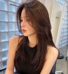 стрижка 2024 волосы 2024 длина волос 2024 Korean Long Hair, Extension Hair, Layered Haircuts For Medium Hair, Girl Haircut, Long Layered Haircuts