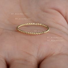 This ring is made with Solid 14K Yellow Gold Twist Rope Spinner Eternity Band Ring Handmade Fine Birthday Giving Jewelry Gift For Friends * SKU: SGR00208 * Made to Order. * Gold Purity: 14K Solid Yellow Gold (stamped) * Custom Gold Color: Yellow, Rose, White Gold * Custom Gold Purity: 9K/14K/18K (Charges Apply) Product Measurements:- Ring Size: 2 to 10 (All sizes available) ✦ Size can be customized as per your request, please mention the required size in buyer notes (Charges may apply). ✦ Shippi 14k Yellow Gold Bands As Gift, Hypoallergenic Recycled Gold Jewelry For Anniversary, 14k Gold Filled Round Band Jewelry For Anniversary, Stackable Hoop Jewelry For Anniversary, Dainty Stackable Round Rings Stamped 14k, Gold Dainty Bands For Anniversary, Infinity Stackable Jewelry For Anniversary, Yellow Gold Recycled Gold Bands For Gift, Hallmarked 14k Gold Filled Jewelry For Anniversary