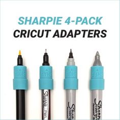 four markers with the words sharpie 4 - pack on them