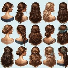 Greek Mythology Hairstyles, Cute Quick Hairstyles, Easy Hairstyles For Thick Hair, Fall Hairstyles, Hair Inspiration Long, Hairstyles For Layered Hair, Hair Up Styles, Hairdo For Long Hair