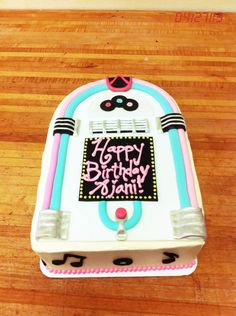 a birthday cake that is shaped like a robot