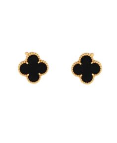 Pre-Owned Van Cleef & Arpels Vintage Alhambra Earrings in 18K Gold. Condition: Very good. Collateral: Certificate of Authenticity, Signed Box Van Cleef Arpels Sweet Alhambra Earrings, Van Cleef And Arpels Jewelry Black, Black And Gold Van Cleef, Van Cleef Earrings Butterfly, Van Cleef Arpels Vintage Alhambra Necklace, Onyx Jewelry, Van Cleef, Van Cleef Arpels, Buy Vintage