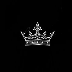 a black background with a white crown on it