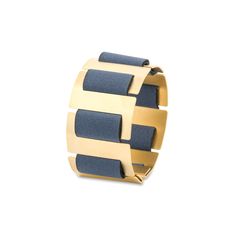 Statement Cuff Gold & Blue Modern Contemporary Wide Elegant Bracelet, Geometric Jewelry ------- This elegant cuff bracelet is a handmade piece, made of a unique combination of Neoprene fabric, the fabric usually being used for scuba diving suits, and Gold plated metal.  This new material combination creates a fine, clean and fresh look, that resonates with classic timeless jewelry while bringing to light up-to-date fashionable and innovative contemporary accessories. Our unique bracelet will mak Scuba Diving Suit, Small Paper Bags, Cuff Bracelet Gold, Blue Textile, Material Combination, Statement Cuff Bracelet, Contemporary Accessories, Large Bracelet, Neoprene Fabric