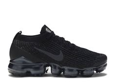 Wmns Air VaporMax Flyknit 3 'Triple Black' - Nike - AJ6910 002 - black/black-amthracite | Flight Club Nike Vapor Max Air, Black Nike Shoes Women, Nike Vapormax Women, Nike Air Vapormax Women, All Black Nikes, Black Nike Sneakers, Shoes For School, Black Nike Shoes, Flight Club