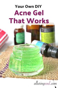 Your Own DIY Acne Gel That Works Diy Aloe Vera Gel, Painful Acne, Essential Oil Beauty, Skin Care Routine For 20s, Acne Gel, Homemade Diy, Acne Remedies