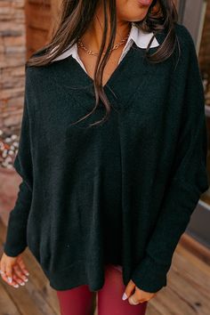 -You will love keeping cozy in this must-have sweater! -Beautiful knit material - A v-neckline -Long, loose sleeves with fitted ribbed forearm cuffs - A relaxed silhouette that falls into a straight hemline Measurements S : Bust 60", Hip 54", Length 21", Sleeve Length 10.5", Waist 56". M : Bust 62", Hip 56", Length 22", Sleeve Length 11", Waist 58". L : Bust 64", Hip 58", Length 23", Sleeve Length 11.5", Waist 60". Love Sweater, Loose Sleeves, Beautiful Knitting, Women Clothing Boutique, Knitting Materials, Online Womens Clothing, Distressed Jeans, High Waist Jeans, Boutique Clothing