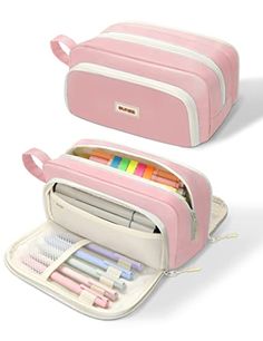 Pencil Case Aesthetic, Cute Pencil Pouches, Folder Organizer, Accordion Folder, School Pouch, Large Pencil Case, Paper Organizer